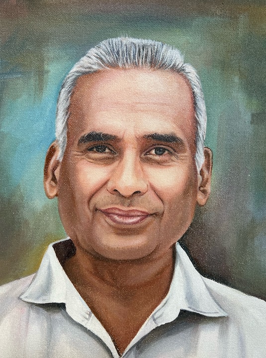 Custom oil portrait artwork